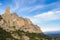 View of Cavall Bernat and Sant Jeroni. Montserrat.