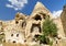 View of cave houses in Urgup. Cappadocia. Turkey