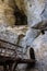 View into the cave of the Predjama castle