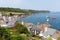 View of Cawsand and Kingsand coast Cornwall England