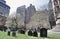 View of Cemetery near Saint Paul\\\'s Chapel of Trinity Church Cemetery