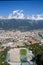 View of the center of the city of Innsbruck, the capital of the 1964 and 1976 Olympic Games from the hill tower of the