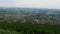 View of center of Nitra city, western Slovakia, from Zobor hill located above the city