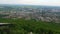 View of center of Nitra city, western Slovakia, from Zobor hill located above the city