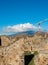 View of the center of Pompei, Italy