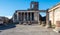 View of the center Roman Basilica remains of Pompei, Italy