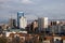 View of the central district of the city of Krasnoyarsk from the Poklonnaya mountain.