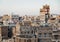 View of central sanaa city old town skyline in yemen