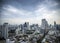 View of central silom in bangkok thailand by day