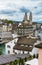 View of central Zurich from the top of the Lindenhof, Swizterla