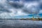 View centre St. Petersburg Neva river right bank panorama Peter