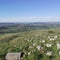 View from Cerro de Minas, Uruguay. Landscape of meadows, reds and vegetation.