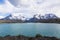 View on Cerro Paine Grande and Lago Pehoe in Patagonia