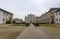 View of Certosa of Pavia, Monastery of Santa Maria delle Grazie, the historical monumental complex including a monastery and a san