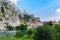 View of Cetina river and the tower Mirabella