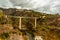 A view from the chair lift up towards the roads above the city of Funchal, Madeira