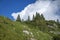 View from the chairlift to the top of Seekopf, Vorarlberg, Austria