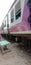 A view of chakra rail running in in Kolkata between bagbazar to Babu Ghat between the main market
