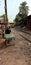 A view of chakra rail running in in Kolkata between bagbazar to Babu Ghat between the main market