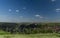 View from Chapel of Saint Antonin over Dolni Kounice village in south Moravia