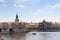 View from Charles Bridge towards Old Town Prague