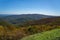 View Charlottesville Reservoir and the Blue Ridge Mountains and Shenandoah Valley of Virginia, USA