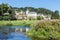 View at Chassepierre, picturesque village in Belgian Ardennes at river Semois