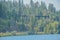 View of Chatcolet Lake in Heyburn State Park in the mountains of Plummer, Idaho