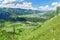 View of Chemal village from mountain Camel. Altai Republic, Russia