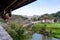 view of Chengyang Wind and Rain Bridge and gardens