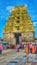 A View  of  Chennakeshava  Temple, Baelur  with  huge  people