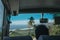 View of Cherry Tree Hill, Barbados, from a bus.