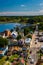 View of Chesapeake City from the Chesapeake City Bridge, Maryland.