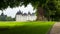 The view on Cheverny Castle, Loire Valley at spring . The castle and the ancient oak at the foreground