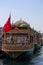 View of Chinese floating restaurants along the Bosphorus in Istanbul