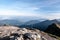 View from Chleb hill in Mala Fatra mountains in Slovakia