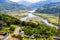 view of Chorokh river valley near Batumi city