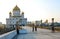 View of the Christ the Saviors church at dawn.