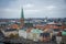 View from Christiansborg tower. Copenhagen. Denmark