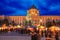 View of the Christmas Village on Maria-Theresien-Platz in the city of Vienna, Austria
