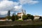 The view of the Church across the river in the centre of Vilnius.