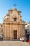 View at the Church Addolorata in the streets of Foggia in Italy