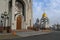 View of The Church of All Saints  in Mamayev Hill War Memorial in Volgograd. Russian orthodox theme