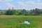 View of Church of Boris and Gleb from Ilyinsky meadow, Russia