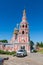 View of the church of the cathedral of the virgin on a sunny day