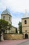 View of the Church of the Exaltation of the Cross in Ternopil . Ukraine