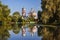 View of the church of the Forty martyrs on the Trubezh river in Pereslavl Zalessky. Yaroslavl region,