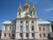 View of the Church of Grand Palace in Peterhof