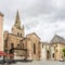 View at the Church of Saint Andre in the streets of Grenoble in France