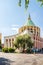 View at the Church of San Sebatian in the streets of Massa - Italy